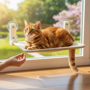 Los más vendidos al por mayor: Ventosa para ventana para gatos, hamaca colgante, cama, estante que ahorra espacio, para tomar el sol, OEM ODM - Product Image 1