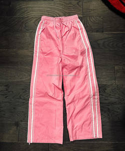 OEM Acid Washed Vintage Flare Sweat Pants Custom Streetwear Embroidered Patch Jogger Lightweight Casual Style Men's <b>Trousers</b> - Product Image 2