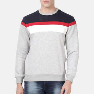 Sudadera de cuello redondo para hombre, estilo ajustado, básicas, mezcla de algodón, venta al por mayor, diferentes colores, ropa, sudadera para hombre - Product Image 5