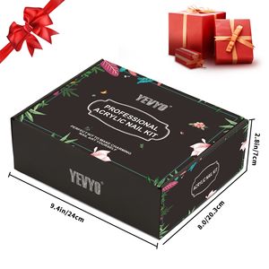 Kit per la Cura delle Unghie in Acrilico con Luce UV, 4 Colori di Smalto Gel e 24 Colori Glitterati, Include Monomero Liquido e Polvere - Set di Strumenti per il Trucco - Product Image 2