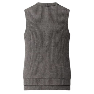 Nuevo Chaleco de Punto sin Mangas para Mujer con Cuello Alto, Color Sólido, Suéter Básico, Camiseta de Punto para Dama - Product Image 6