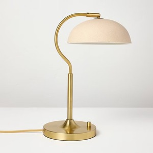 Lámpara de Mesa Ajustable con Cuello de Cisne, Acabado en Latón Dorado, Pantalla de Lino, Luz LED para Lectura Junto a la Cama, para Decoración Moderna del Hogar y Hoteles - Product Image 2