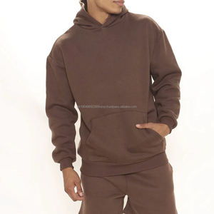 Sweat à capuche surdimensionné de haute qualité en gros personnalisé, poids lourd, 500 g/m², en molleton de coton, best-seller, sweat à capuche pour hommes - Product Image 3