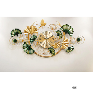 Large Wall <b>Clock</b> Modern Minimalist Black Metal Line Design with Gold Accents Silent <b>Clock</b> for Premium Home Decor - Product Image 2