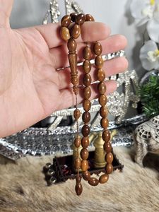 Tasbih de Madera Pulida Hecho a Mano y Ecológico, Cuentas de Oración Islámicas, Zikr Diario, Práctica Religiosa Musulmana, Decoración para el Hogar - Product Image 4