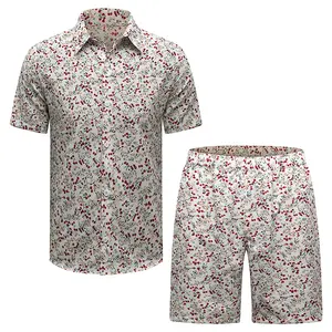 All over print Hawaiian t shirt summer casual holiday beach wear shorts set