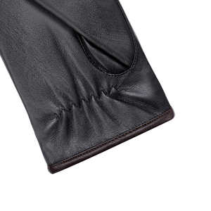 Guantes de carreras de motos, guantes de cuero con dedos completos y correa ajustable para la muñeca, para uso en invierno con pantalla táctil, unisex - Product Image 3