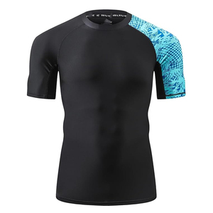 เสื้อรัดรูปผู้ชาย แขนสั้น ป้องกันรังสียูวี แห้งเร็ว รับทำโลโก้ตามสั่ง ขายส่ง - Product Image 3