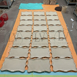 Plateau en rotin tressé vintage couleur naturelle, parfait pour les présentoirs de table basse et la décoration intérieure élégante, vente en gros du Vietnam - Product Image 6