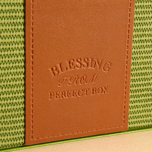 <b>Pink</b> Rigid <b>Gift</b> Box With Handle Embossed Design Rectangle Shape For Craft Packaging - Product Image 3