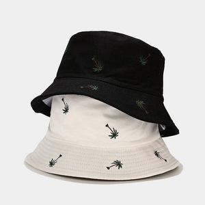 Solid Color Plain Blank Wholesale Fashion Custom Logo Bucket <b>Hat</b> Unisex Double Side Head Wear <b>Sun</b> Outdoor Round Bucket <b>Hats</b> - Product Image 3
