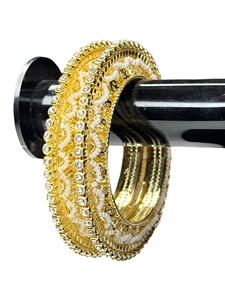 Nuevas pulseras de imitación de perlas chapadas en oro de primera calidad, modernas, para bodas y fiestas, precio al por mayor, pulsera global. - Product Image 2