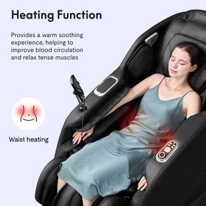 <b>Zero</b> <b>Gravity</b> SL-Track Shiatsu Massage Recliner <b>Chair</b> Full Body Body Scan Airbags & Deep Yoga Foot Rollers SL-Track Massage <b>Chair</b> - Product Image 5