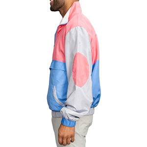 <b>Men's</b> Color Blocking Quarter-Zip Hooded Safari Jacket Waterproof Eco-Friendly Windproof Sporty Style Polyester Outdoor Winter - Product Image 3