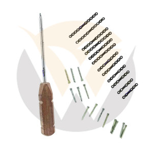 Professional Veterinary 2.7mm Straight Plate System with <b>Locking</b> Screws and Screwdriver 83 Piece Titanium Set - Product Image 3