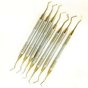 Kit de 6 instruments dentaires en acier inoxydable pour le remplissage de ciment, spatules certifiées CE pour os – Vente en gros usine - Product Image 3