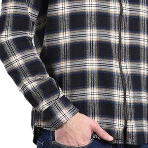 Sweat-shirt à capuche zippé en flanelle à carreaux pour homme, coupe classique, décontracté, pour l'automne, sweat-shirt zippé moderne pour homme, léger et respirant - Product Image 2