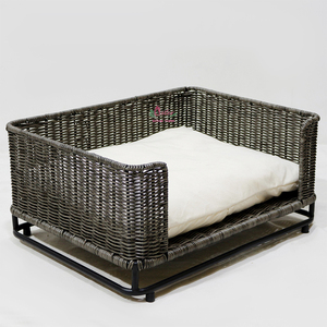 Modern Eco-Friendly Luxury Plastic <b>Dog</b> <b>Bed</b> Elevated Pet Basket <b>Sofa</b> <b>Bed</b> with Soft Cushion - Product Image 6