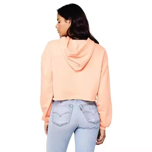 Nuevo Modelo, MOQ Bajo, Impresión de Logotipo Personalizado, Sudadera Corta de Invierno para Mujer, Mejor Material, Alta Calidad, Sudadera Corta con Cordón para Mujer - Product Image 2