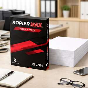 Papel de Oficina A4 Ecológico de 75 GSM, Certificado ISO, Hojas a Granel para Escuelas, Negocios y Oficinas en Casa, de Exportador Indio - Product Image 1