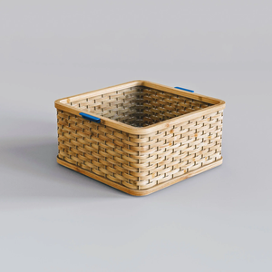Colorful Vibrant Woven Rattan Eco-Friendly Luxury Storage <b>Baskets</b> with Hanging Handles for Hotel Use - Product Image 4