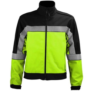 ZOHSUB POWER INDUSTRY Hi Vis Reflective ANSI Class 1 <b>Waterproof</b> LED Flash Safety Windbreaker Jacket for Construction Worker - Product Image 3