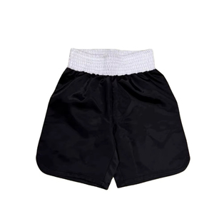 Shorts de boxe professionnels en toile tissée, taille élastique, respirants, séchage rapide, pour sparring, fitness et entraînement - Product Image 1