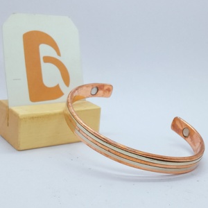 <b>Copper</b> Alloy Cuff Bracelet Vintage <b>Copper</b> Plated Unisex Jewelry BELA Artisan Gift - Product Image 4