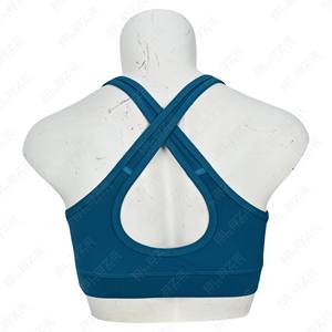 เสื้อชั้นในกีฬาแบบไขว้หลังสำหรับผู้หญิง ออกกำลังกาย ยิม โยคะ ไร้รอยต่อ รับสกรีนโลโก้ - Product Image 3