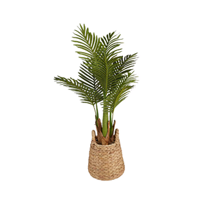 Pot de fleurs artisanal en jacinthe d'eau naturelle, pot rustique, tissé à la main au Vietnam pour maisons chaleureuses et hôtels élégants - Product Image 5