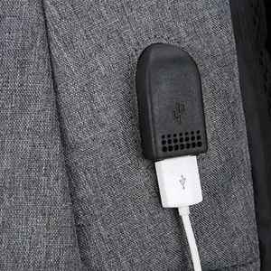 Sac à dos pour ordinateur portable 15,6 pouces personnalisable avec logo, imperméable, en tissu Oxford, pour affaires, décontracté, école, voyage, avec port USB, uni - Product Image 3