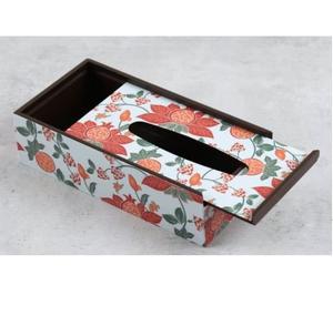 Boîte à mouchoirs personnalisée, distributeur de mouchoirs, boîte à mouchoirs en bois avec finition émaillée pour le bureau, la maison, la salle à manger, la table - Product Image 1