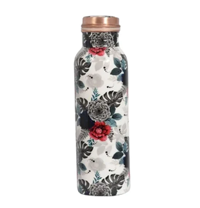Modern Design Enamel Printed <b>Copper</b> <b>Water</b> <b>Bottle</b> Leak-Proof Direct Drinking Boiling <b>Water</b> Health Benefits <b>Bottle</b> - Product Image 1