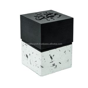 Quemador de incienso de madera resing cernser Oud Bakhoor quemador de trabajo de incrustaciones hechas a mano al por mayor para el hogar - Product Image 4