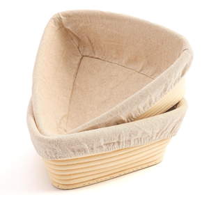 Triangle Banneton Basket for Bread Handmade Woven Proofing Basket for Sourdough <b>Baking</b> High Quality <b>Set</b> from Vietnam - Product Image 2