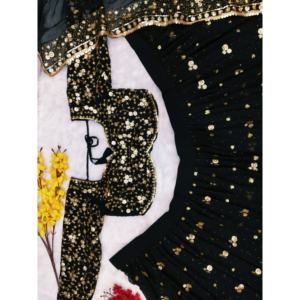 Conjunto elegante Lehenga Choli de diseñador para mujer con hermoso trabajo de bordado - Product Image 4