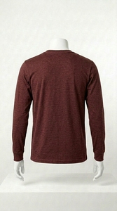 Camiseta de Manga Larga para Hombre, 100% Algodón, Tacto Suave, Cuello Redondo Clásico, Informal, Secado Rápido, Transpirable - Product Image 2