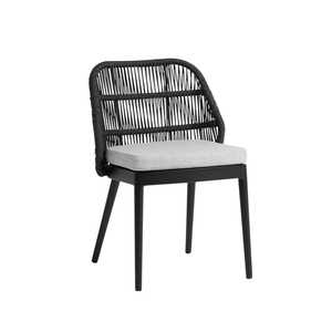 Silla de Comedor Moderna y Duradera de Fábrica Directa, Estructura de Aluminio, Cuerda Tejida a Mano, Ecológica y Elegante para Apartamento, Restaurante, Cafetería - Product Image 5