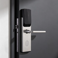Serrure de chambre d'hôtel intelligente haute sécurité, anti-violence, électronique, avec système à carte unique pour projets commerciaux