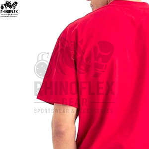 T-shirt long et ample pour homme, de haute qualité, à manches courtes, avec encolure étendue, en coton écologique et à séchage rapide - Product Image 5