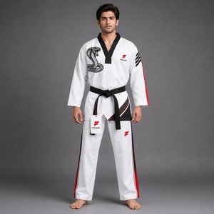 Uniforme de taekwondo resistente hecho con materiales ligeros y transpirables para mayor comodidad, confianza y durabilidad. - Product Image 1