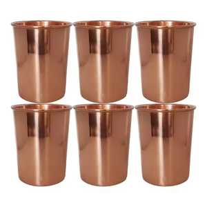 Verre à eau martelé en cuivre pur, tasse ayurvédique pour la santé, écologique, grande capacité, portable, pour mariage - Product Image 3