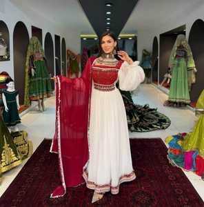 Afghan Kuchi Dress Women Afghan Kuchi Dress Pashtun Culture Latest 2026 Vintage Handmade Tribal Traditional Embroidered Adults - Product Image 5