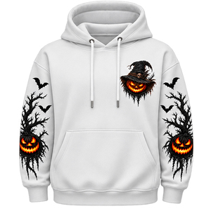 Sudadera con Capucha de Halloween para Hombre, Oversize, con Estampado Gráfico de Calabaza y Espantapájaros, Estilo Gótico, Pullover, Ropa Urbana de Otoño, Regalo - Product Image 2