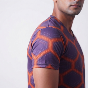 Camiseta ligera de alto rendimiento para hombre, transpirable, personalizada, de ajuste personalizado, estilo urbano. - Product Image 5