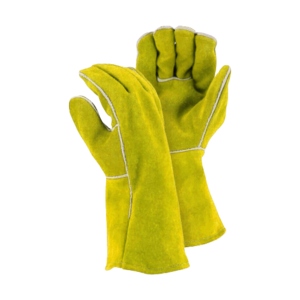 Gants de soudage en cuir à manches longues, résistants à la chaleur, pour la sécurité industrielle - Product Image 3