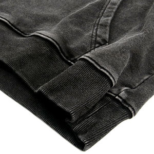Sudadera con Capucha Unisex, Corte Holgado, Color Sólido, Manga Larga, Informal, Impermeable, 100% Algodón, Felpa Francesa - Product Image 3