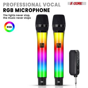 Micrófono Inalámbrico Recargable con Luces para Cantar - Product Image 4