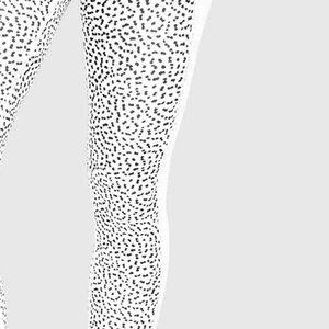 High Waist Full-Length Twist Simple <b>Leggings</b> with Side Stripe and Four-Way Stretch Spandex Nylon Fabric - Product Image 2