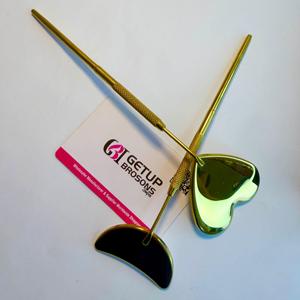 กระจกต่อขนตาพลาสม่าสีทอง กระจกพกพาแบบช่องเดียว อุปกรณ์เสริมความงาม - Product Image 4